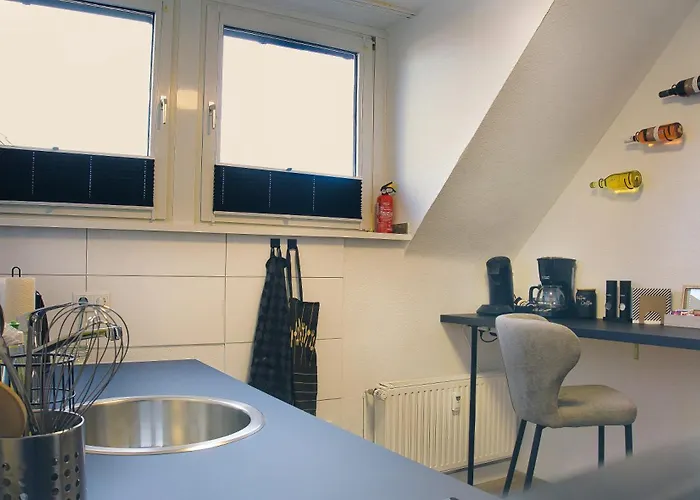 Appartement Japandi Stil Nahe Dus,bahn Fuer Business Und Familien